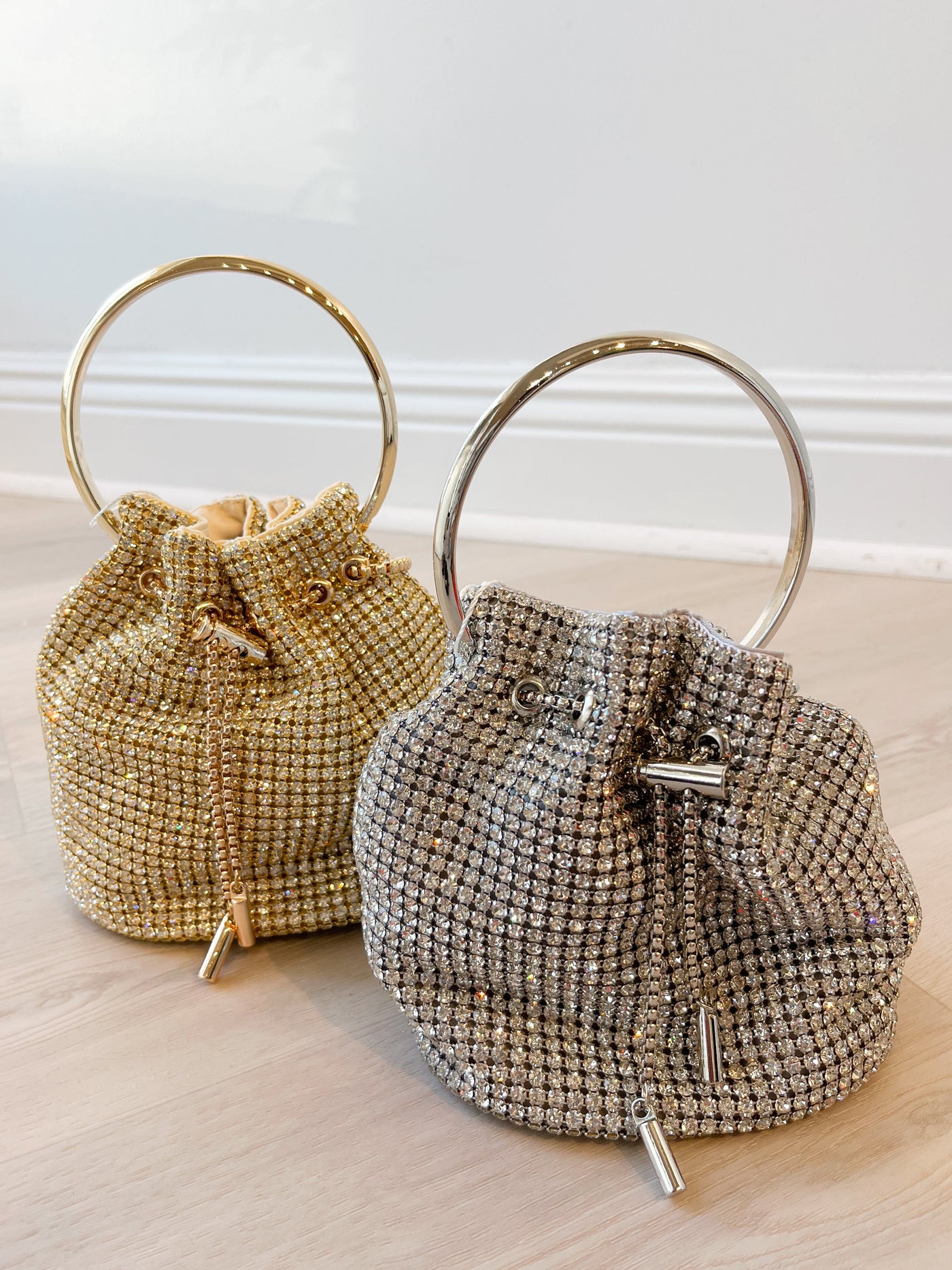 Blinged Bucket Bag