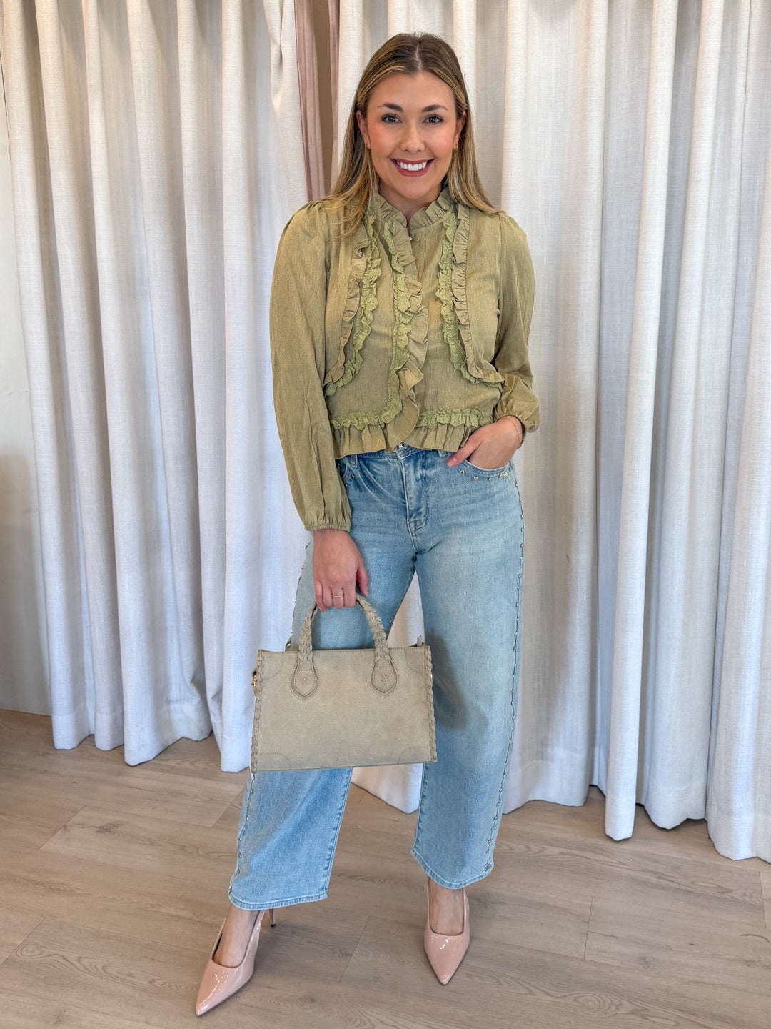 Loto Olive Top