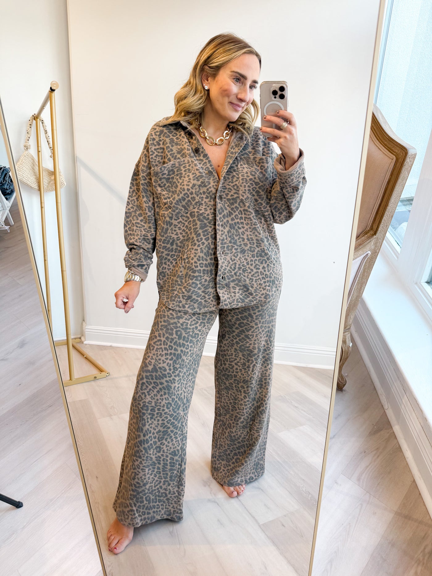 Hunter All Day Leopard Knit Pant