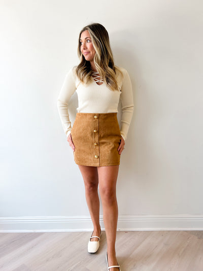 Rae Suede Skirt