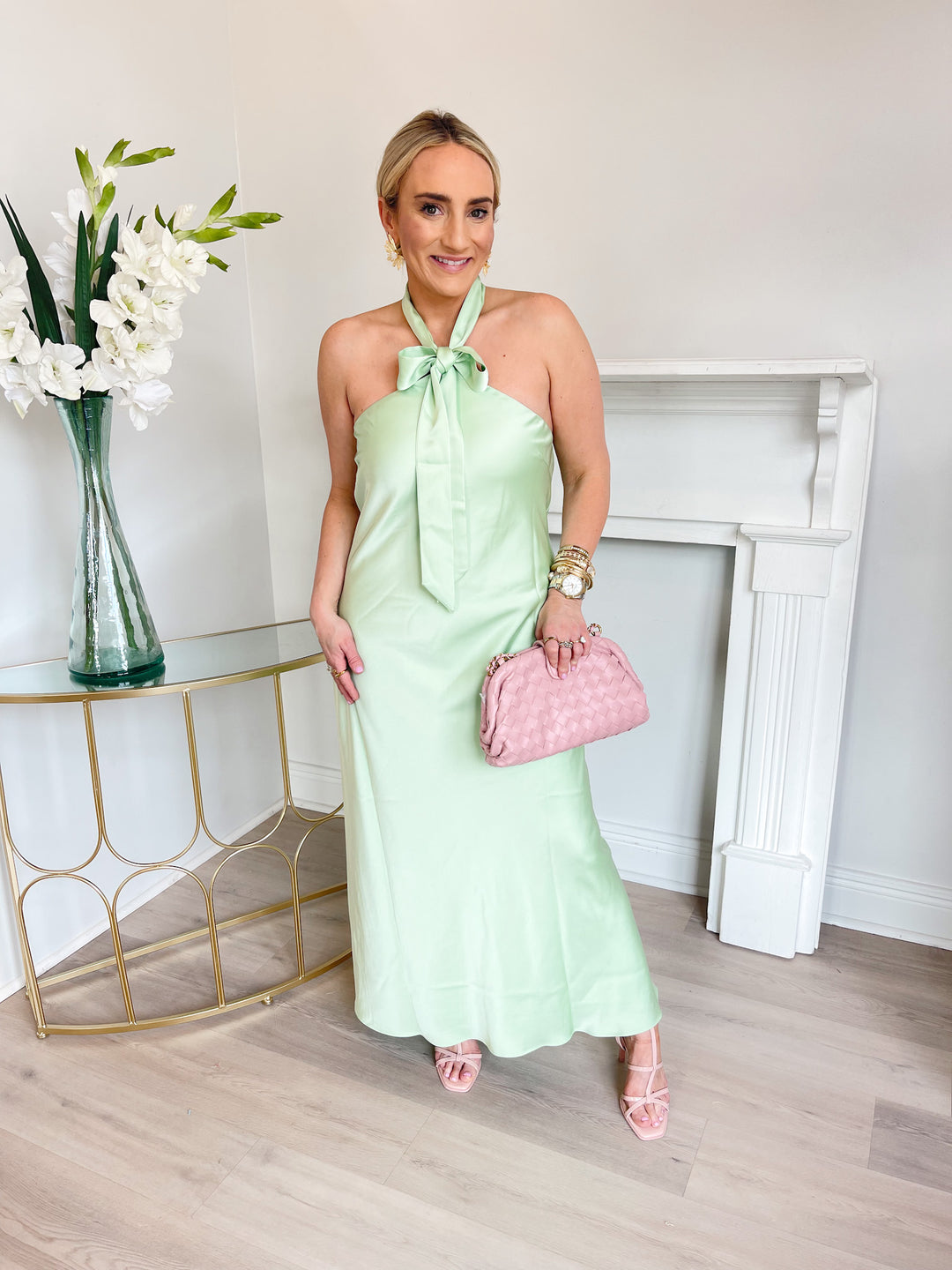 Devon Halter Scarf Dress