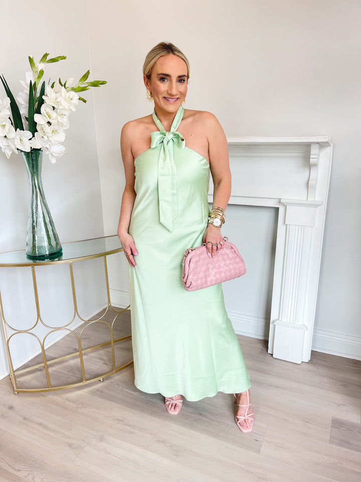 Devon Halter Scarf Dress