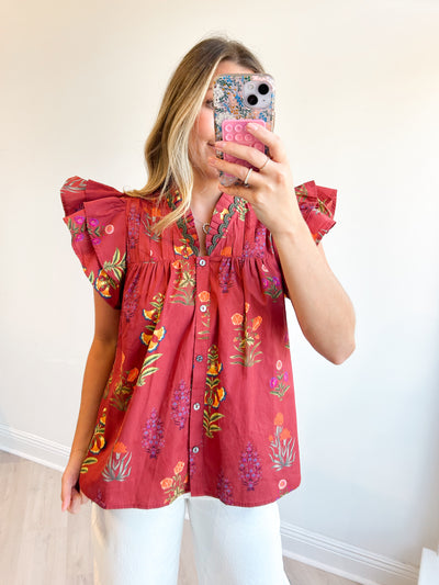 Heather V-Neck Blouse