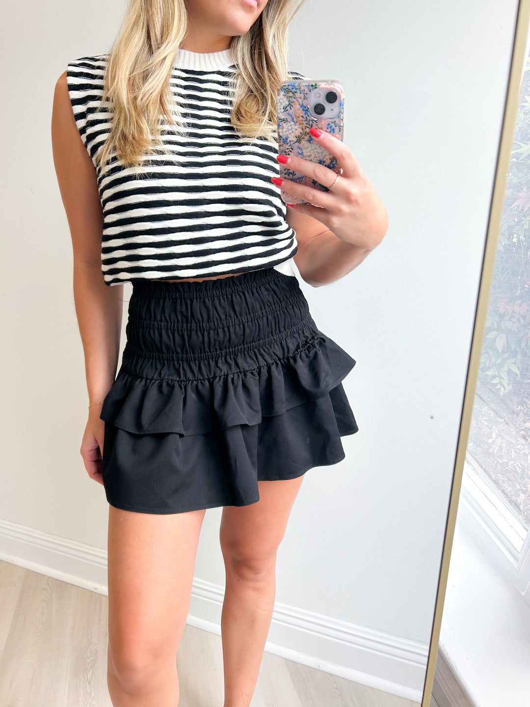 Ruffle Tiered Mini Skirt