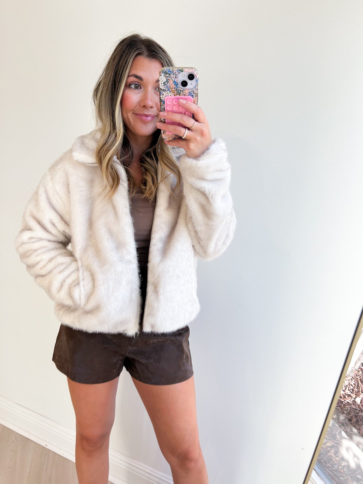 Amethyst Faux Fur Jacket
