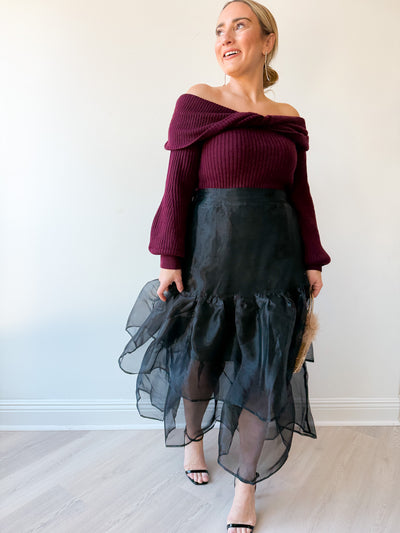 Maggie Two Tiered Organza Skirt