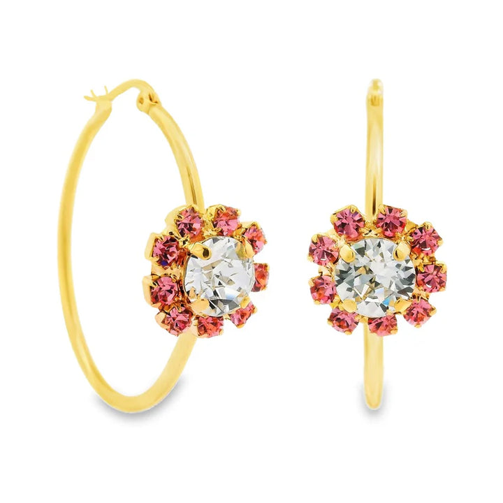 Mini Bianca Hoops Light Rose
