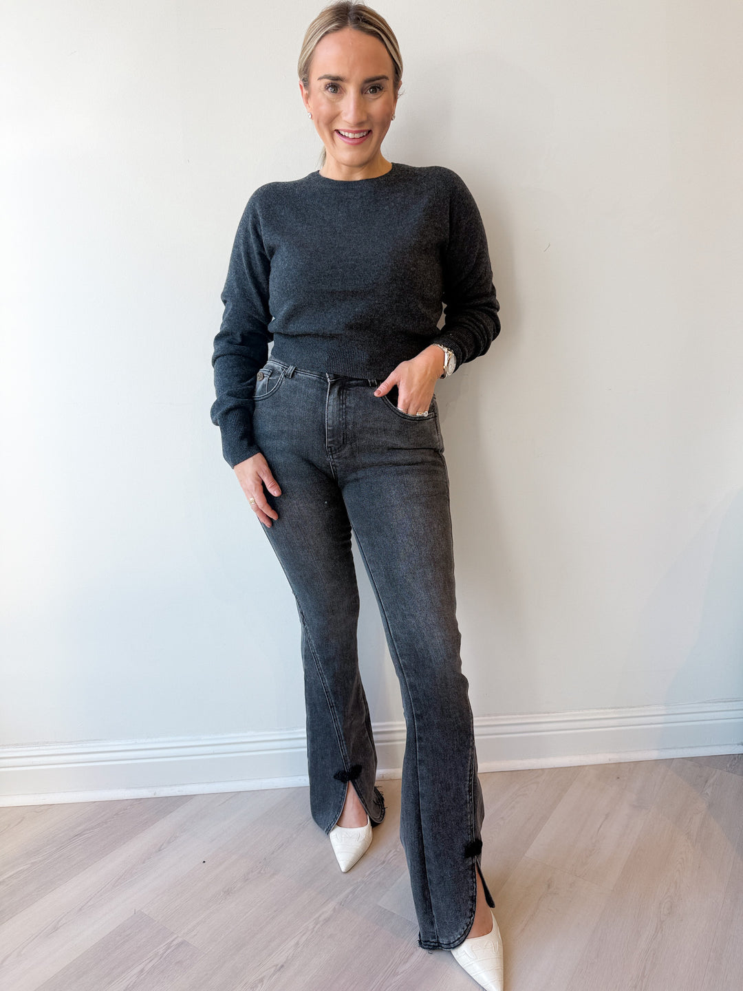 Lainah Sweater Charcoal