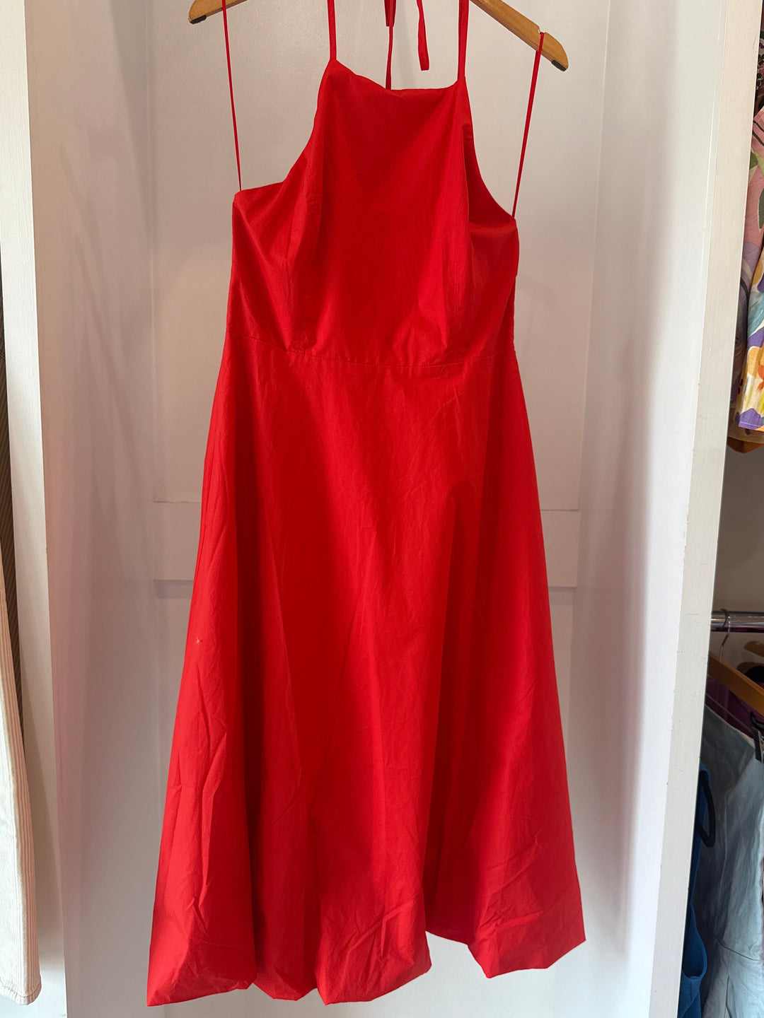 Bubble Hem Midi Dress