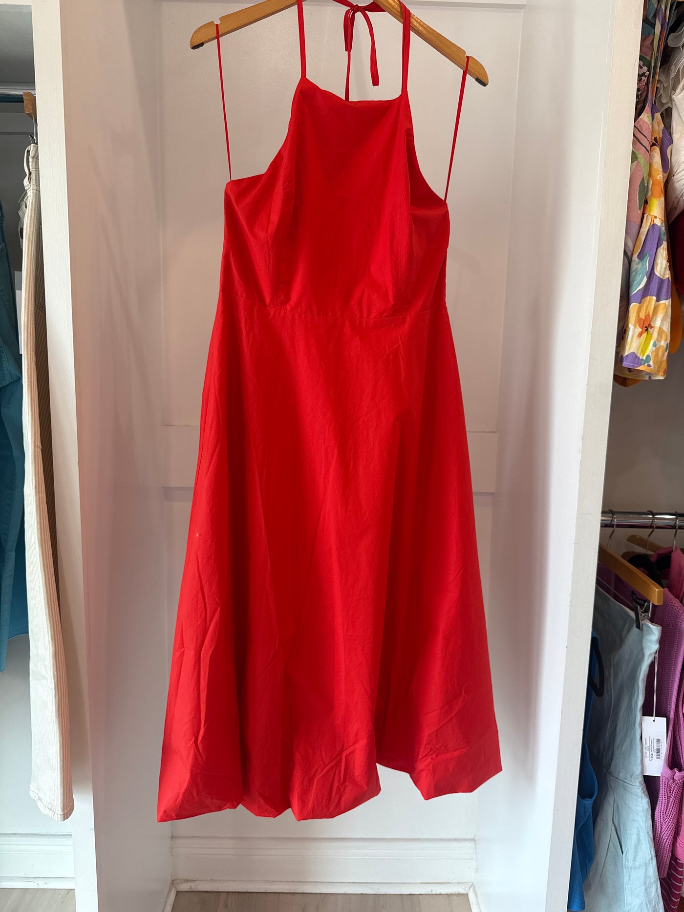 Bubble Hem Midi Dress