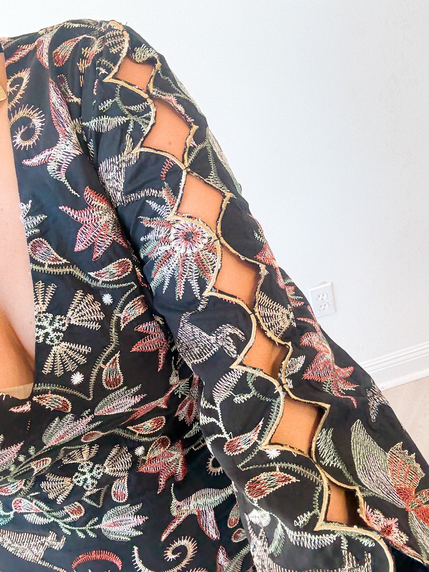 Juno Embroidery Mini Dress