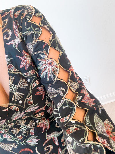 Juno Embroidery Mini Dress