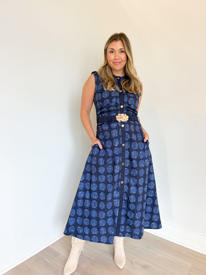 Maisie Belted Midi Dress
