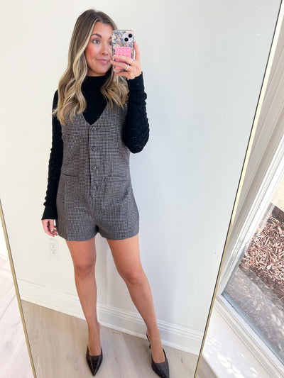 Outta Here Officer Buttons Romper
