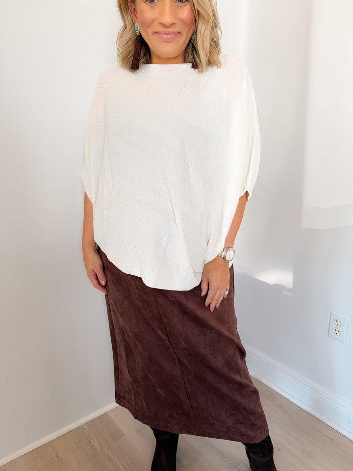 Mary Knit Asymmetric Top