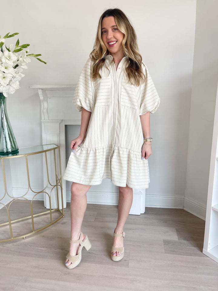 Giana Drop Waist Mini Dress