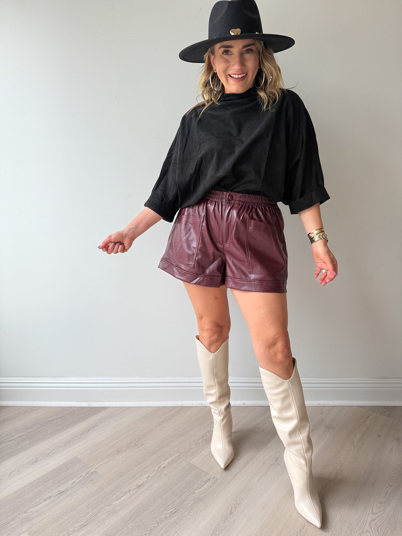 Salinna Mock Neck Top