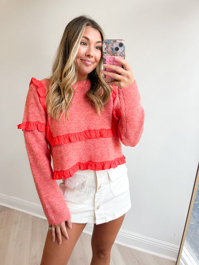 Terri Ruffle Sweater