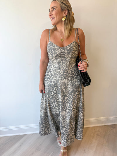 Sonia Bustier Flare Midi Dress