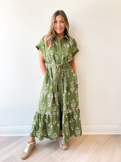 Alyssa Button Down Midi Dress