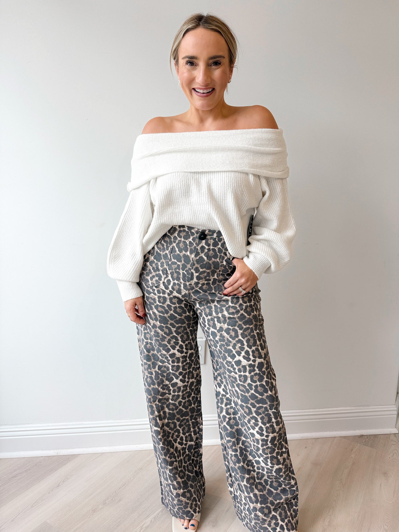Rachel Animal Print Denim