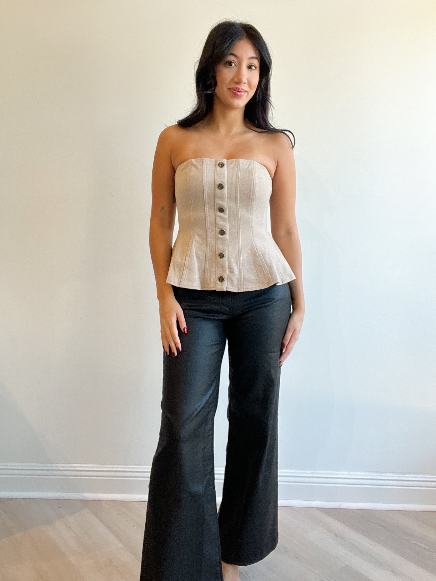 Alana Strapless Knit Top