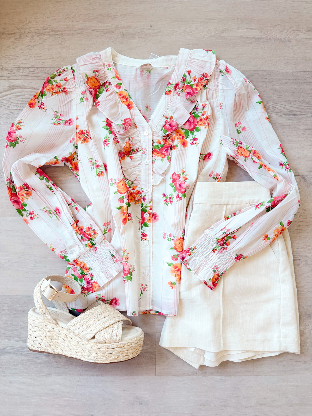 Laura V-Neckline Blouse