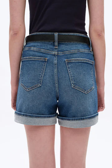 High Rise Cuffed Shorts