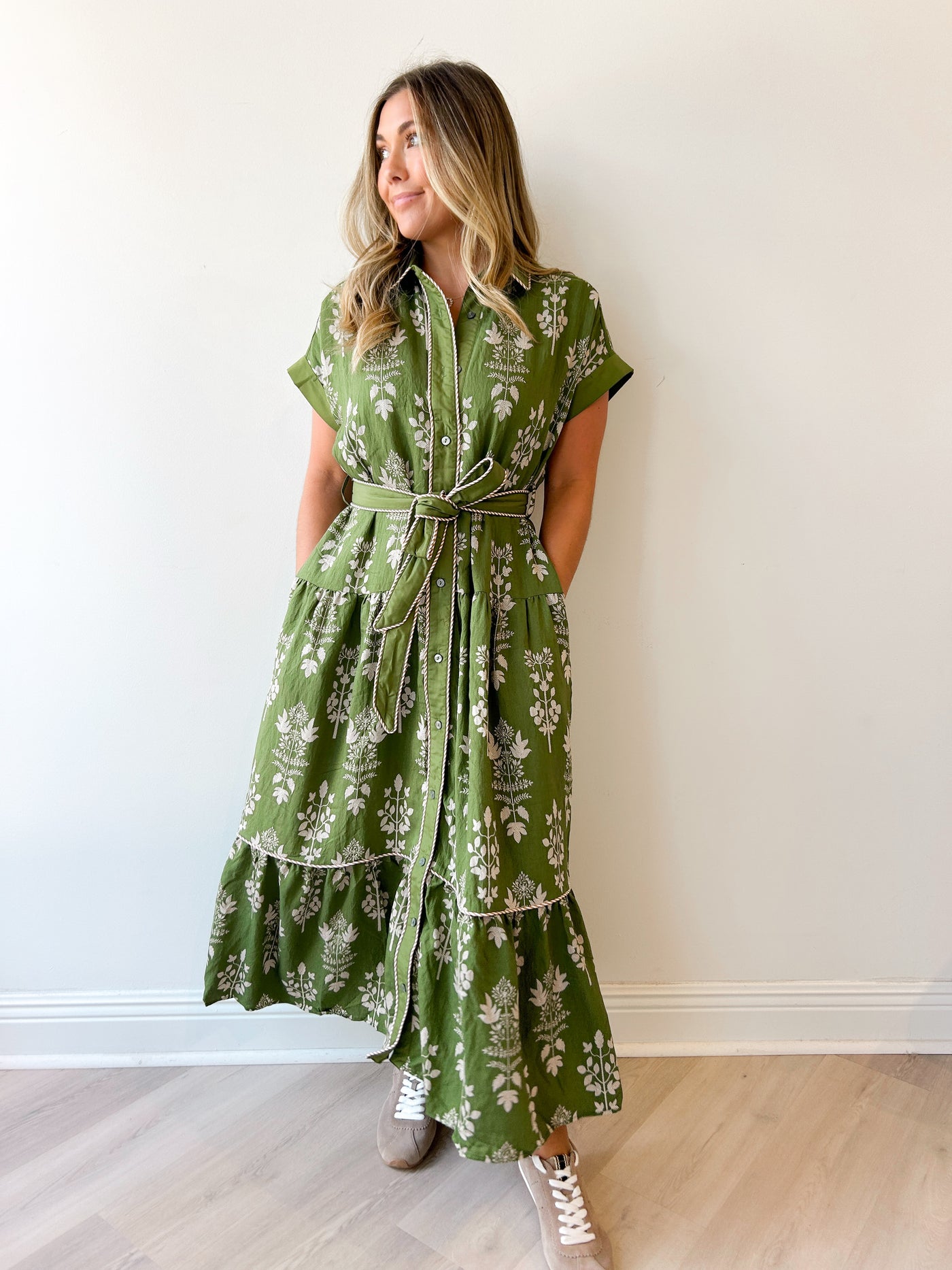 Alyssa Button Down Midi Dress