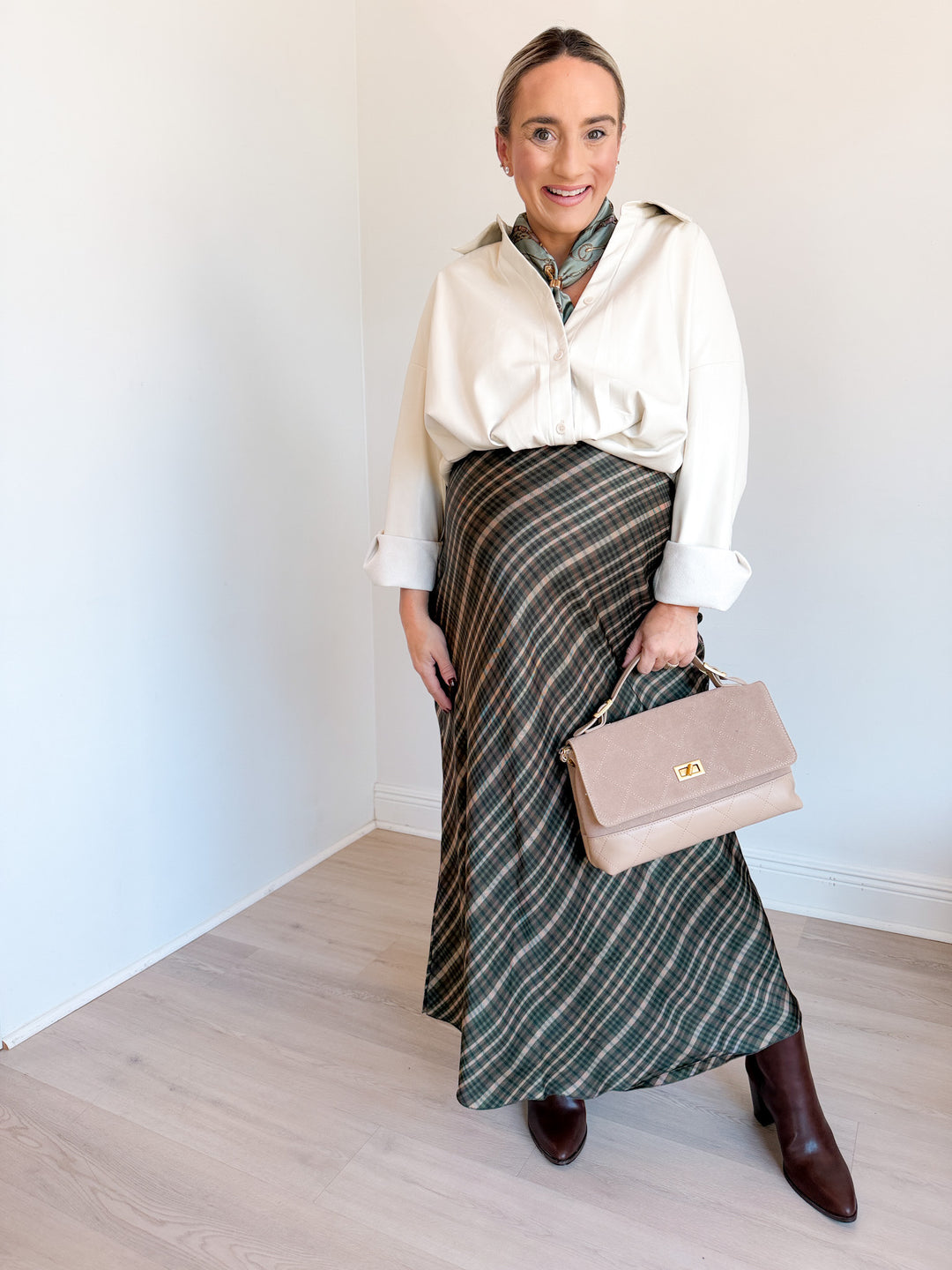 Cowboy Plaid Skirt