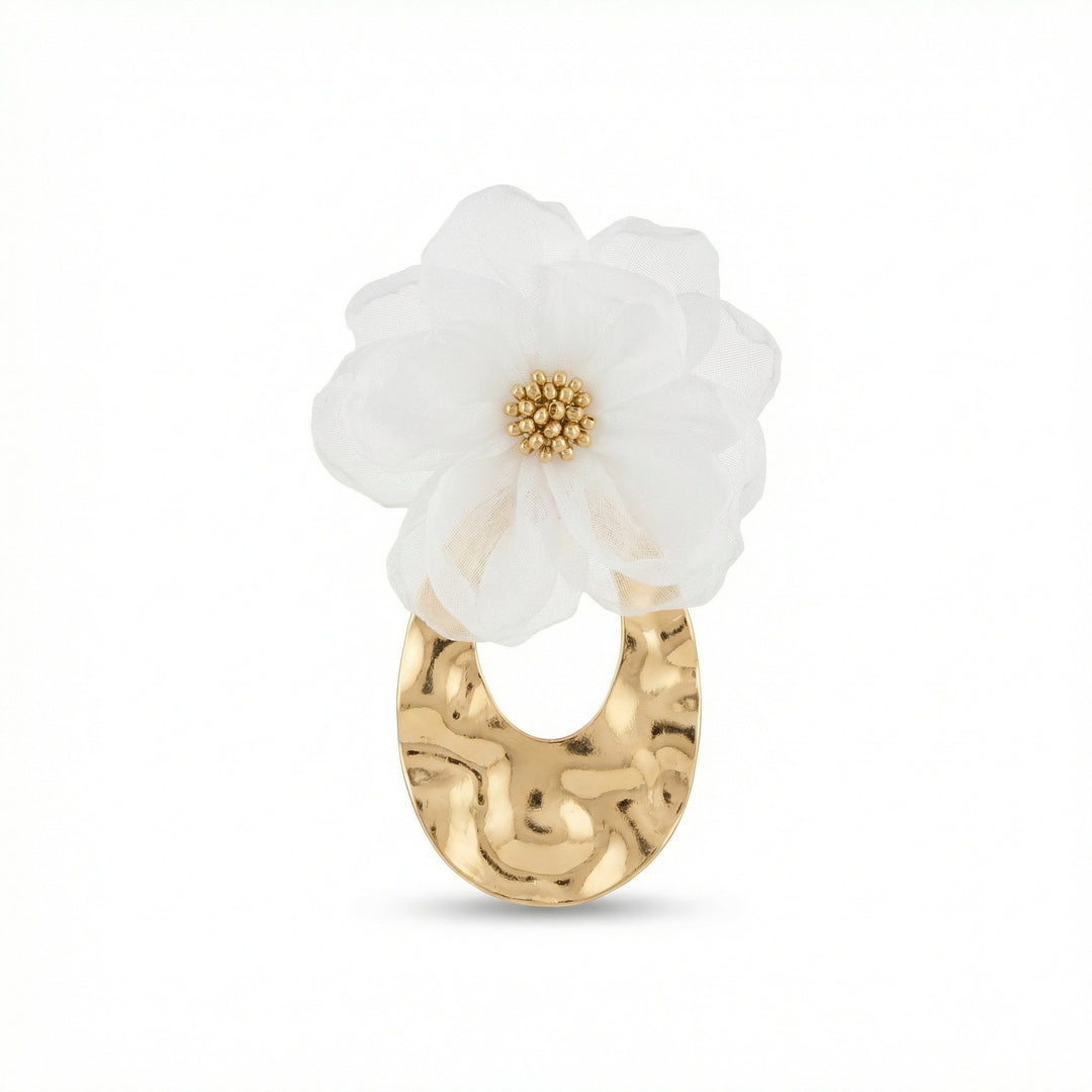 Ari Flower Earring White
