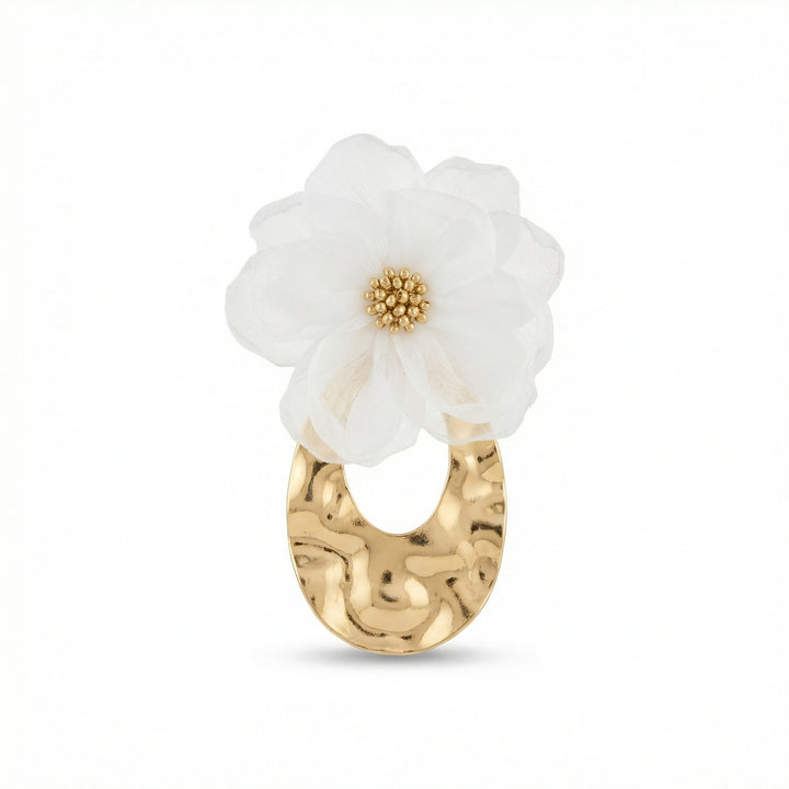 Ari Flower Earring White