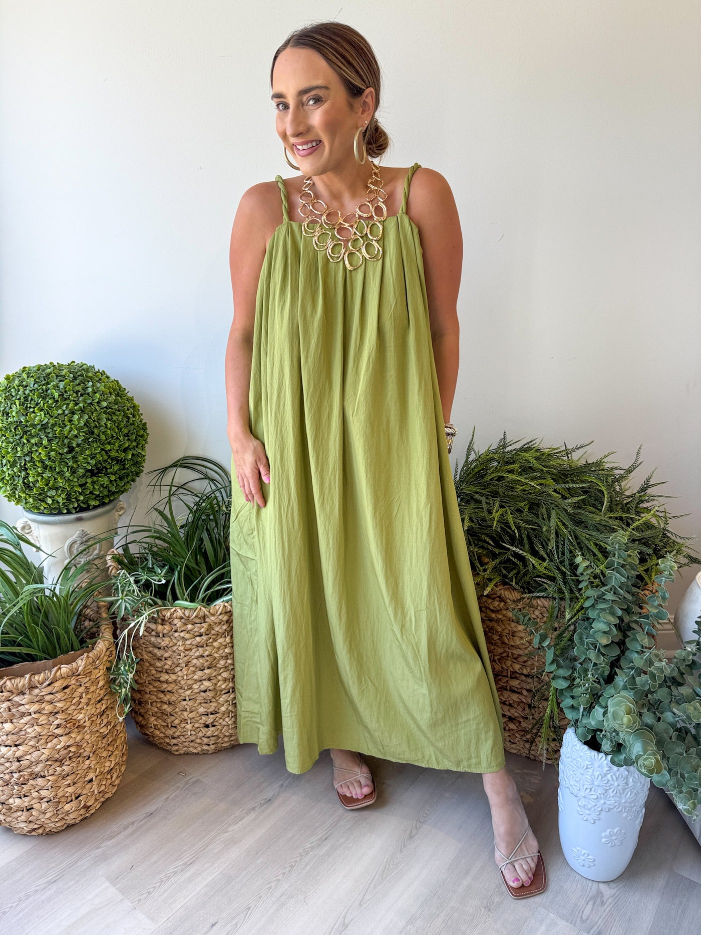 Rilie Maxi Dress Sage