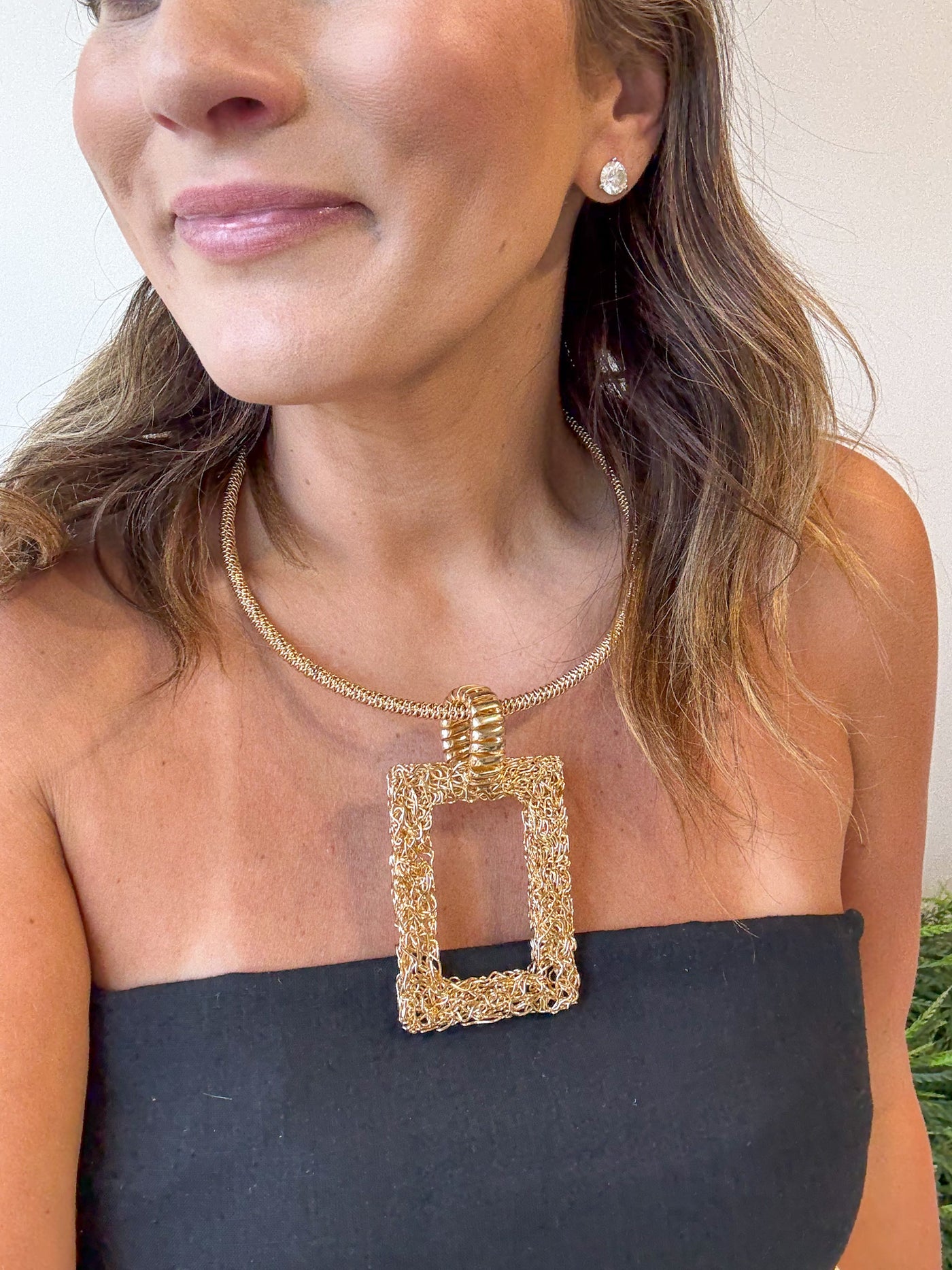 Aaron Square Necklace