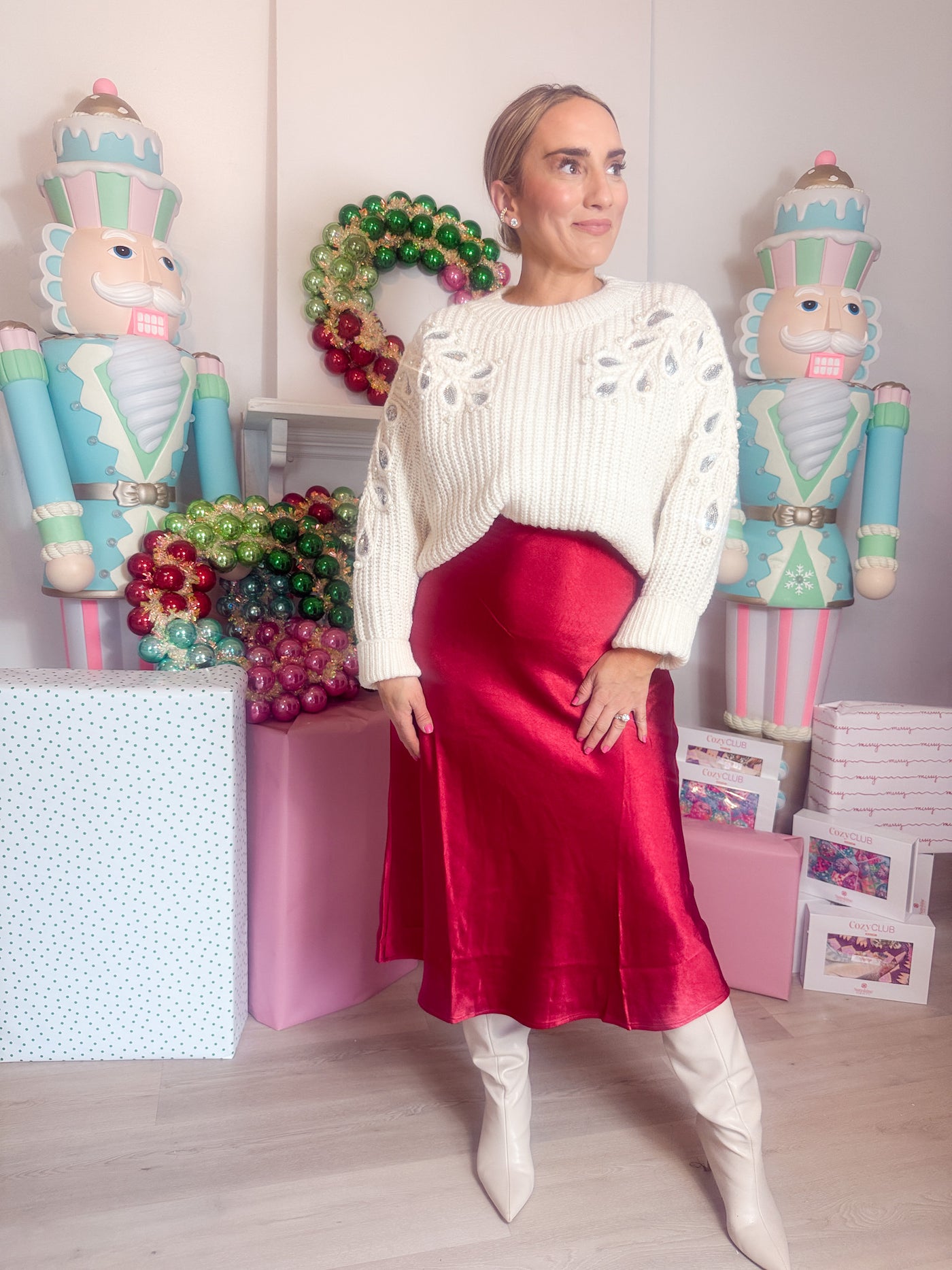 Henry Satin Midi Skirt