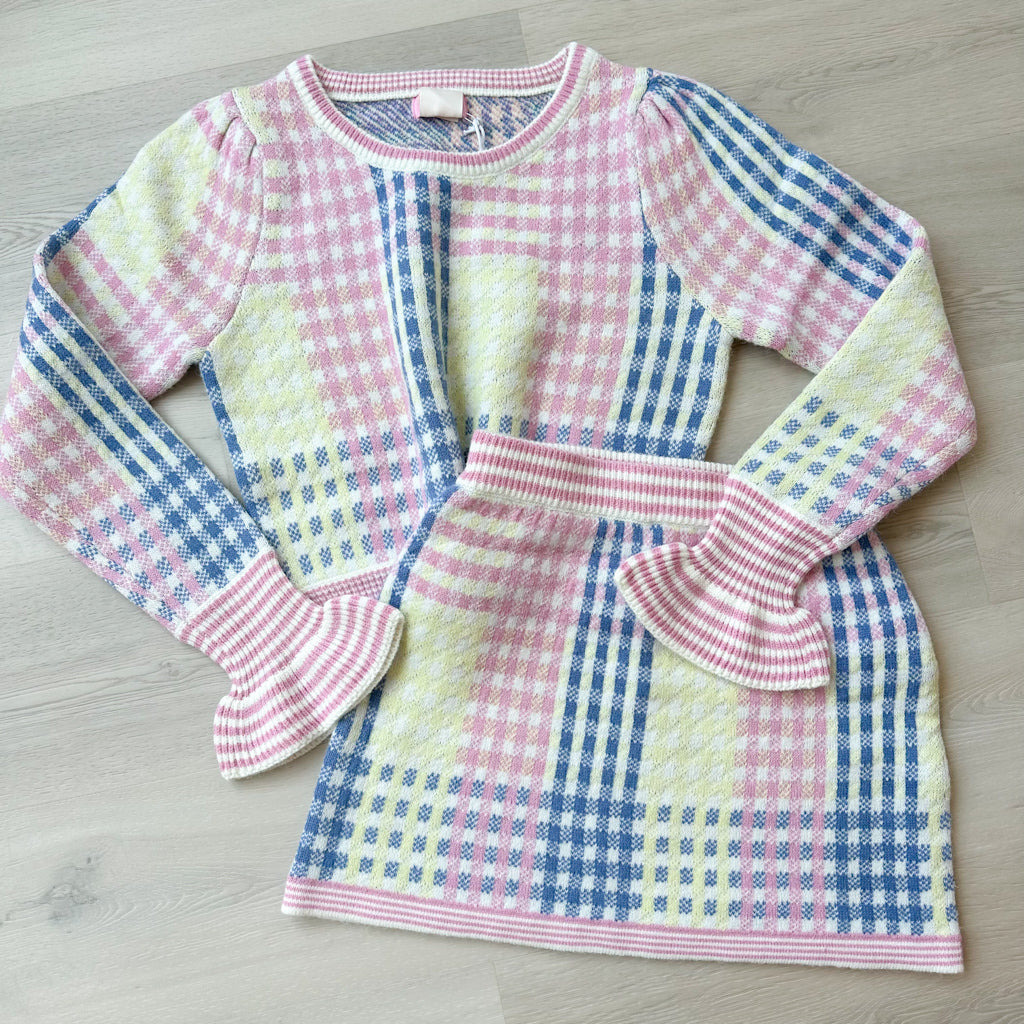 Pastel Plaid Mini Skirt