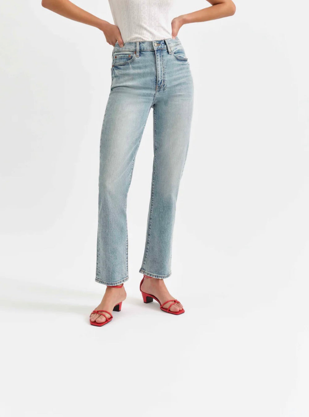 Smarty Pants high rise slim straight
