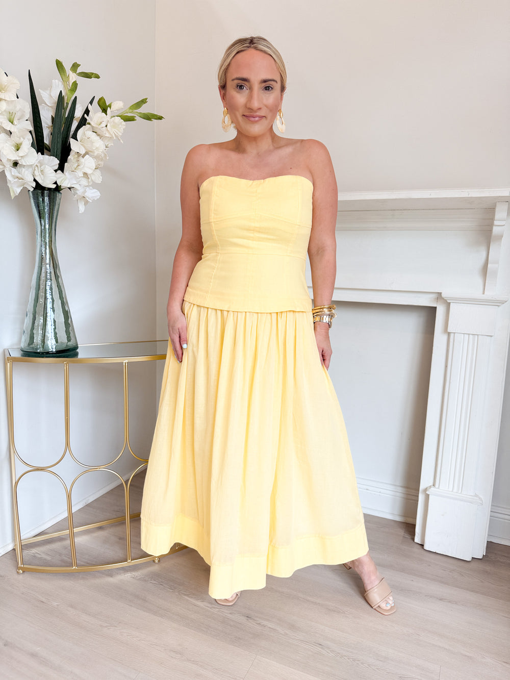 Corey Midi Dress Canary