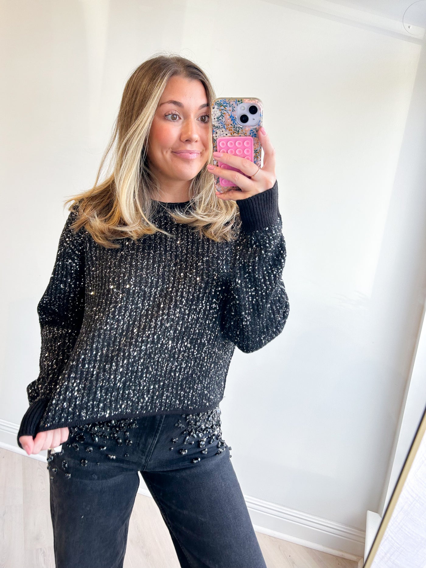 Gleam Sequin Sweater