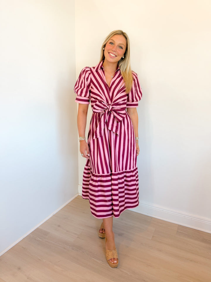Sonoma Stripe Midi Dress