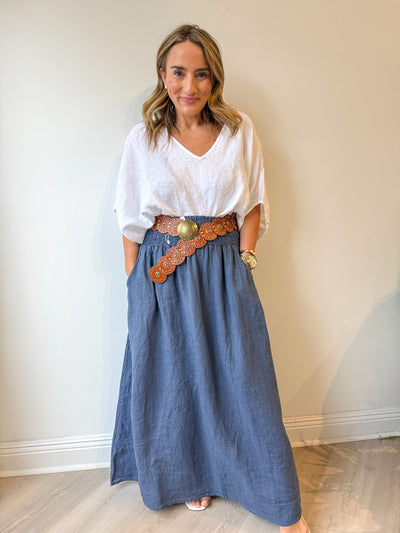 Twill Linen Skirt