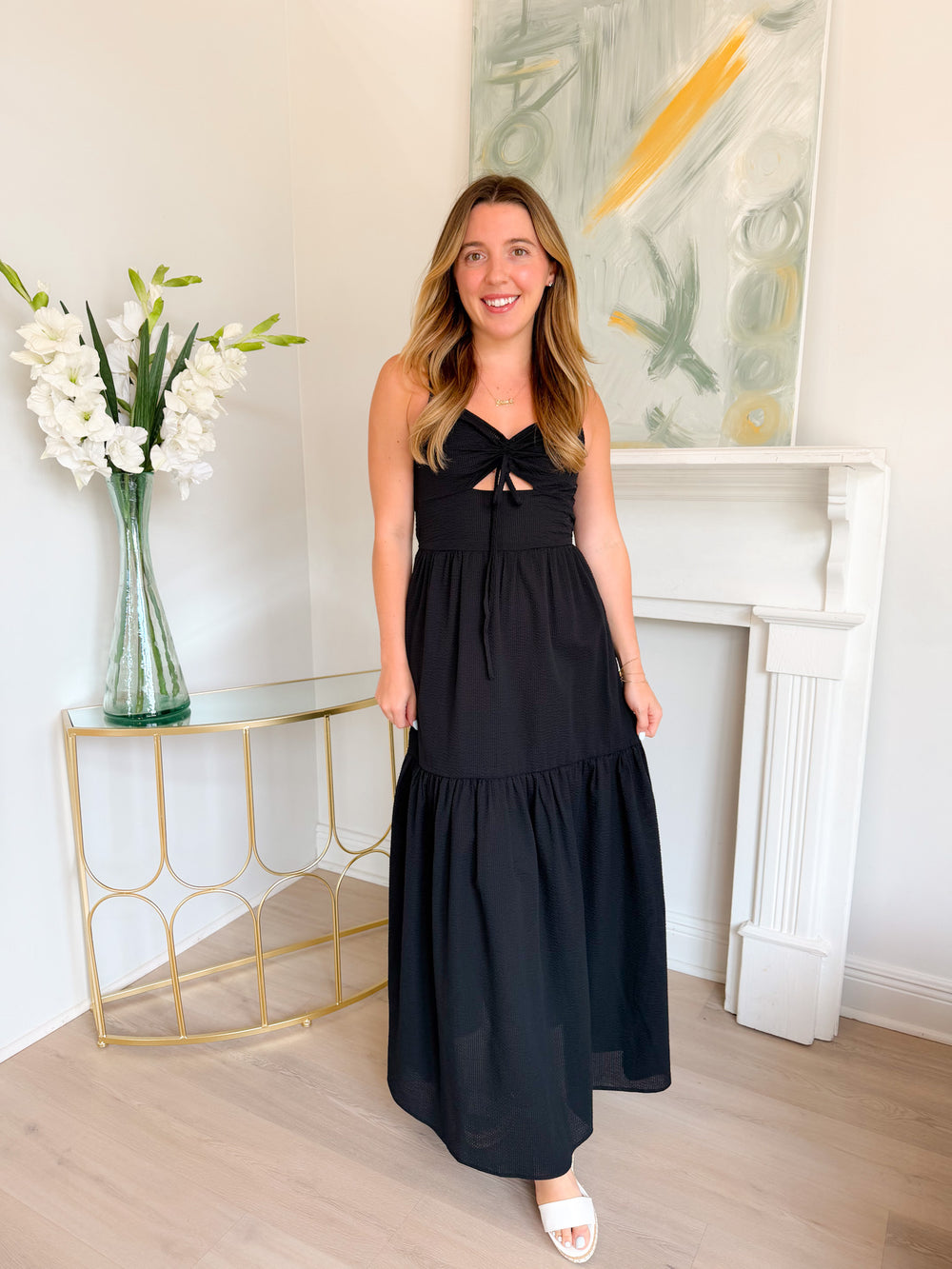 Terra Ruched Maxi Dress
