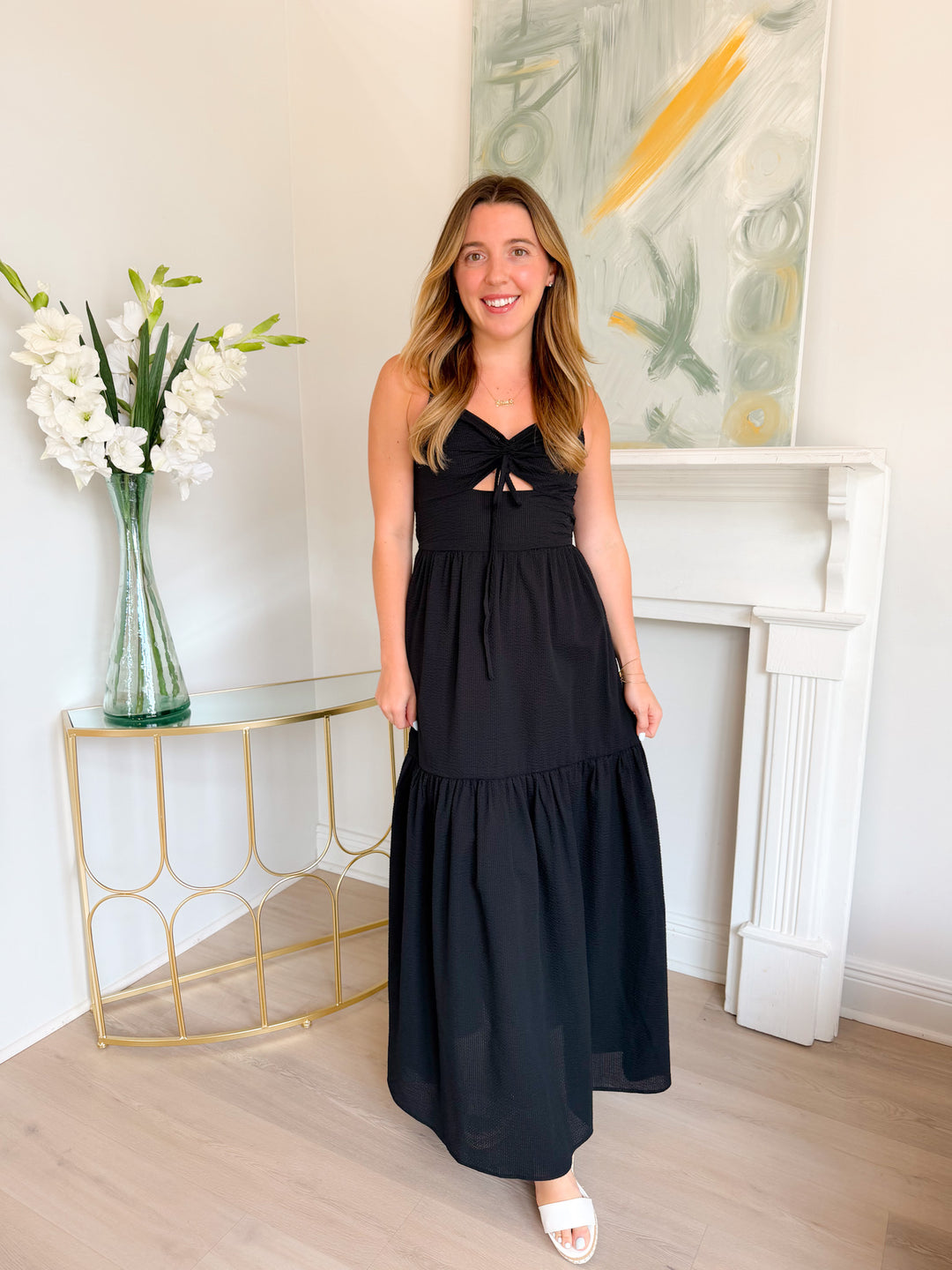 Terra Ruched Maxi Dress