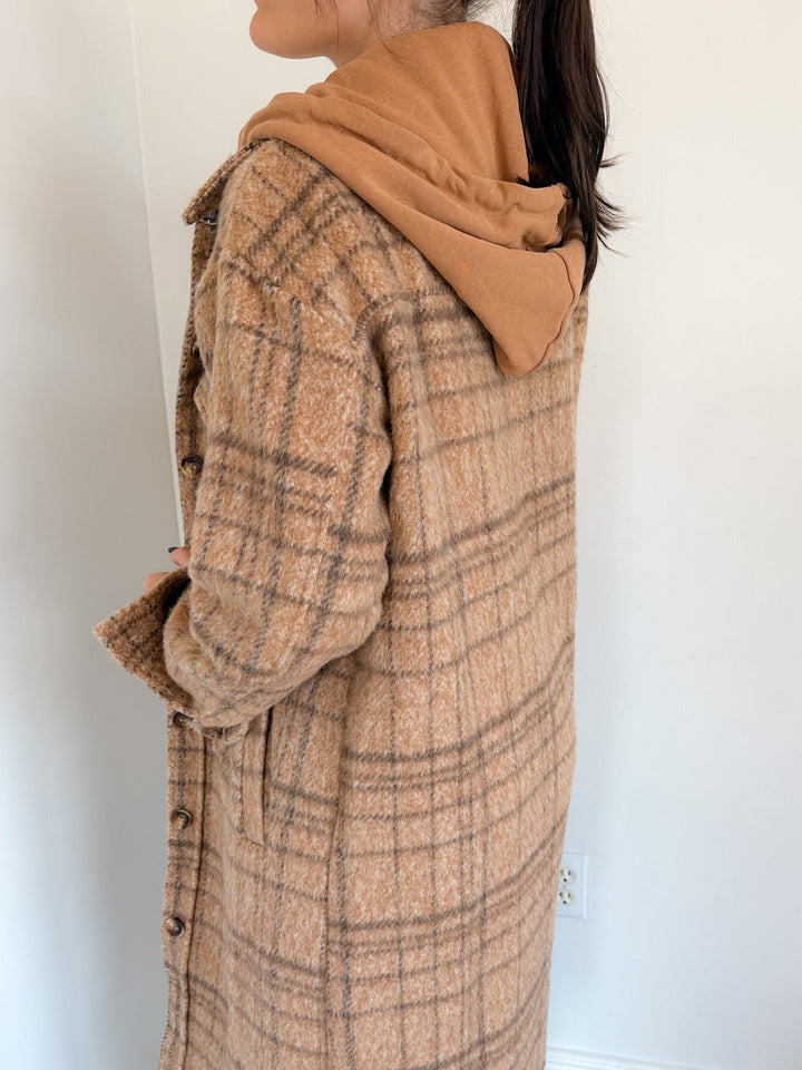 Kallie Hoodie Plaid Jacket