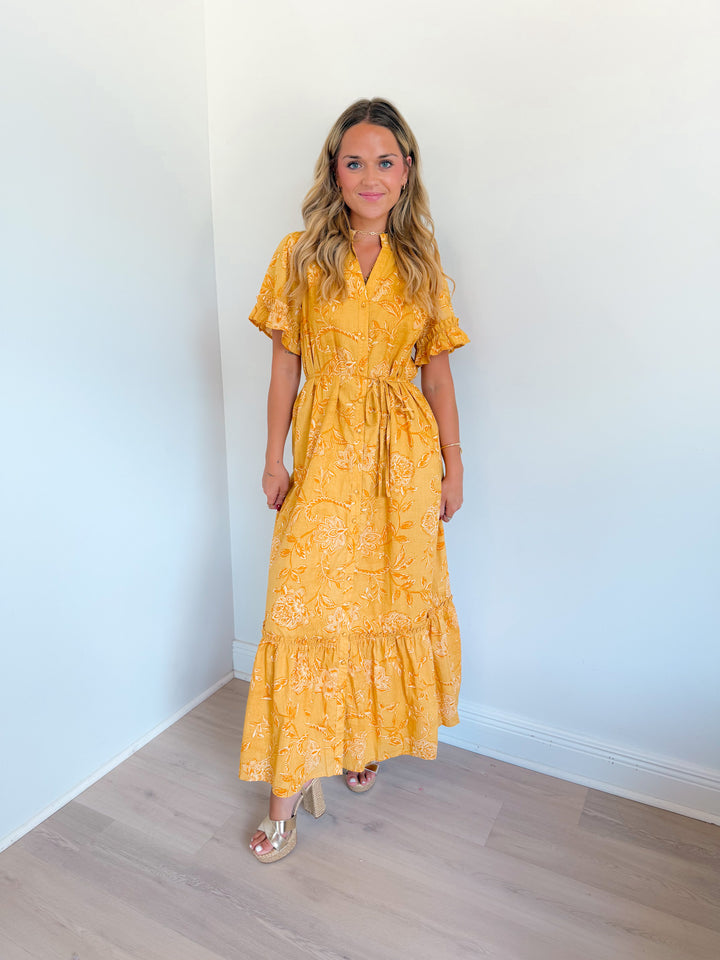Beth Button Down Midi