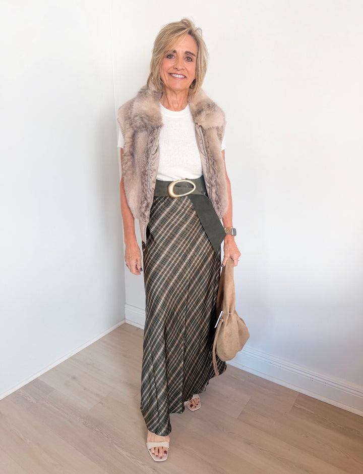 Cowboy Plaid Skirt