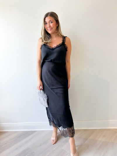Uma Lace Satin Cami