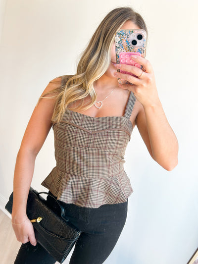 Paige Plaid Top