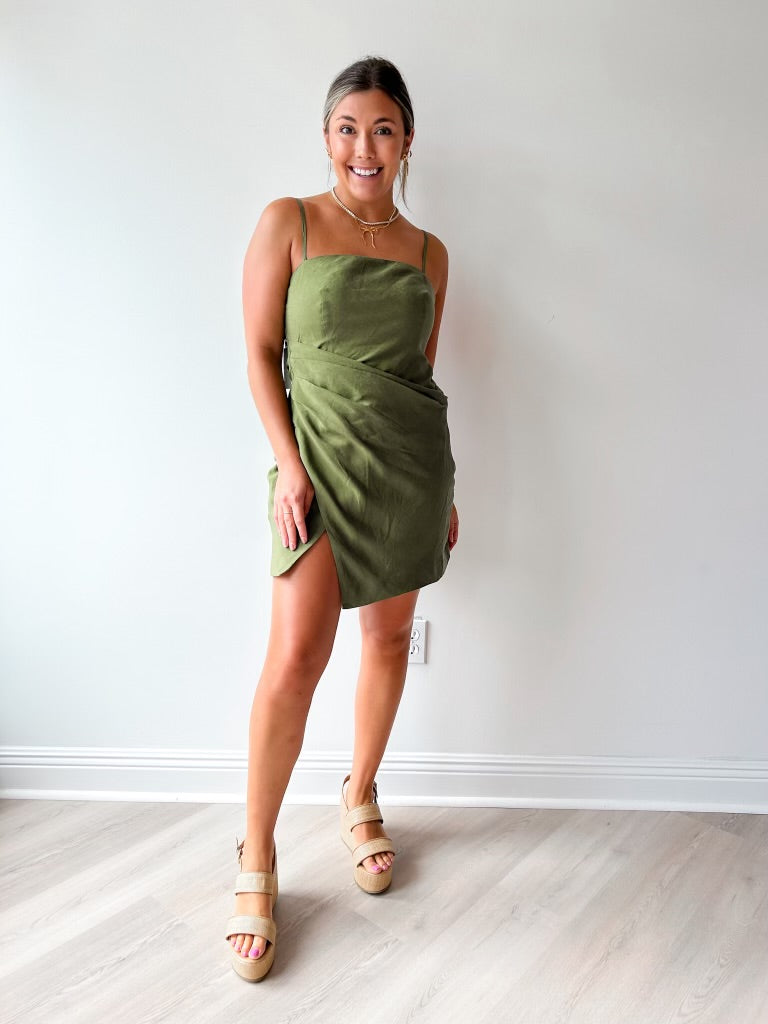 Isadora Dress olive