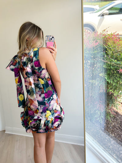 Petal Sleeveless Mini Dress